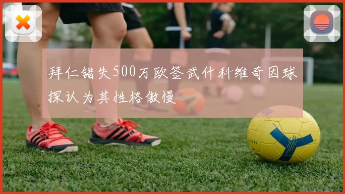 拜仁错失500万欧签武什科维奇因球探认为其性格傲慢